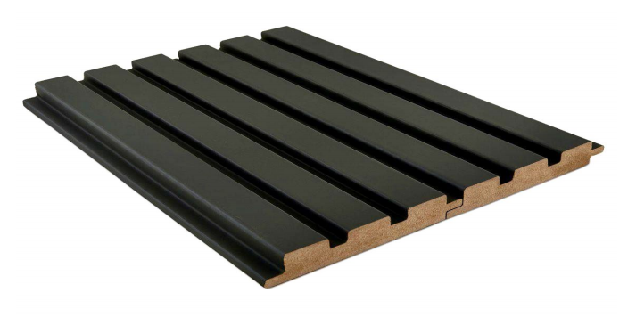 MDF 18 mm Louvers/Panels | 9 Ft x 4.7 inch | 109 Black| Image 3